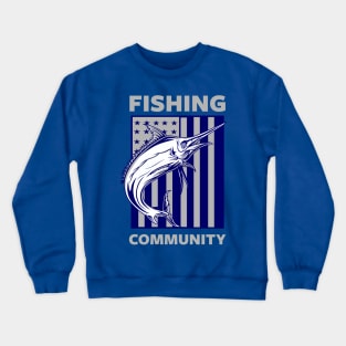 AMERICAN FISHING COMMUNITY Crewneck Sweatshirt